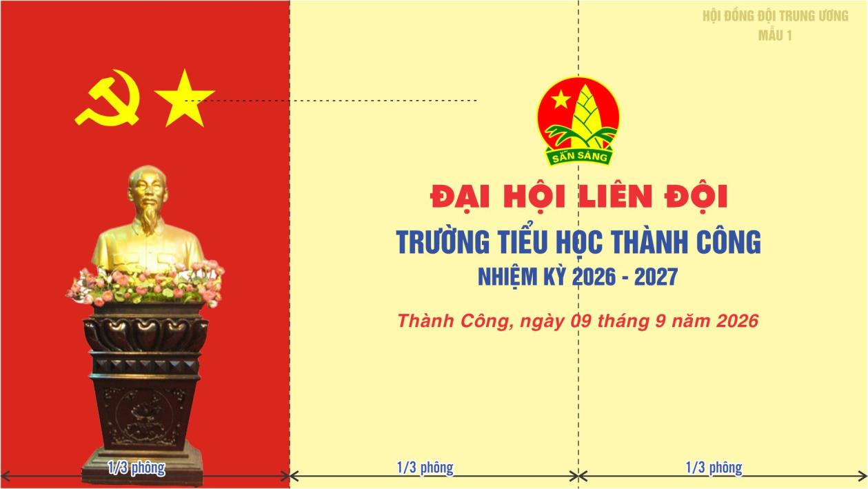 Mẫu phông Đại hội Liên đội số 1
