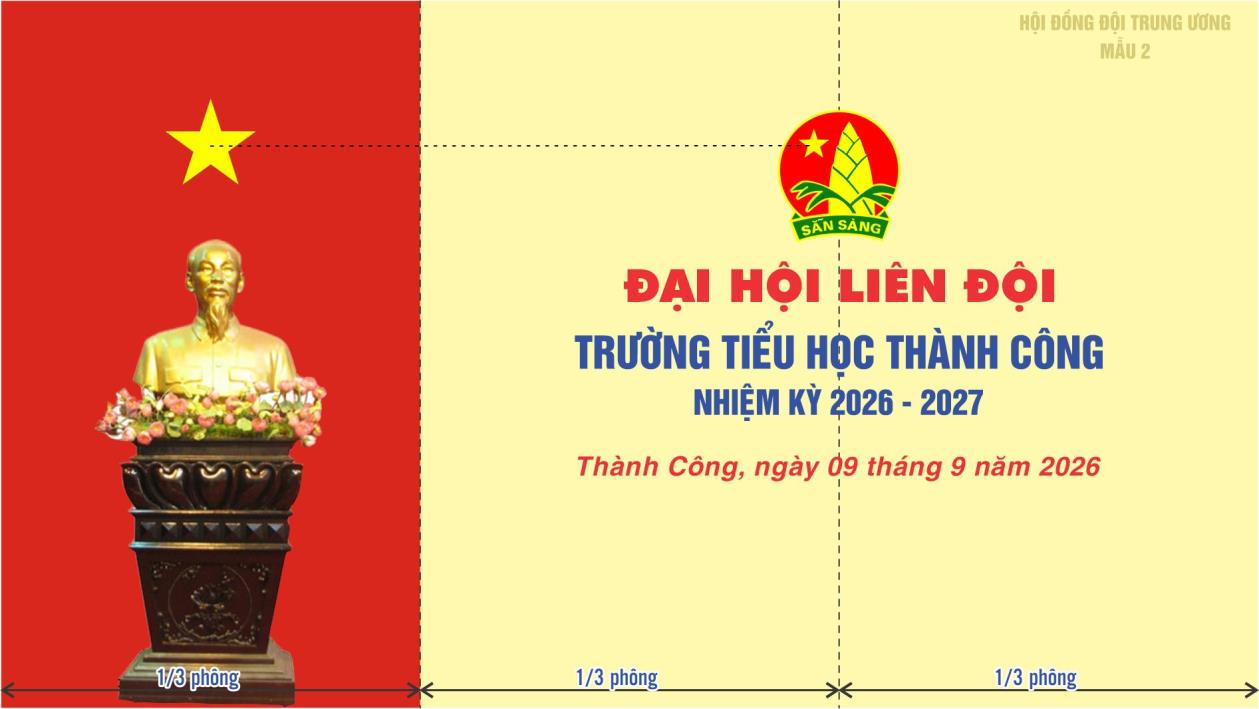 Mẫu phông Đại hội Liên đội số 2