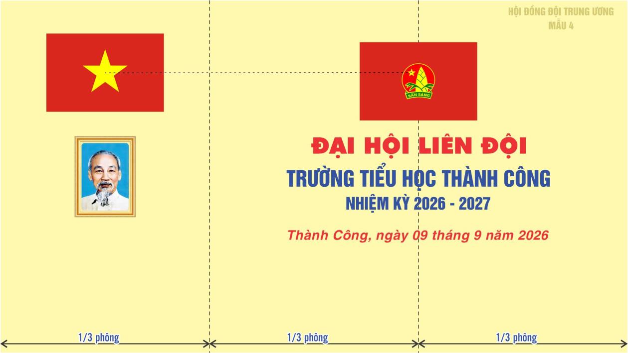 Mẫu phông Đại hội Liên đội số 4